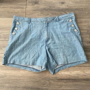 Tommy Hilfiger 5” Classic Stretch Shorts Blue Women’s Size 16 Discounted Ship!